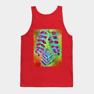 Botanical Autumn leaves Tank Top